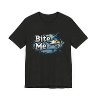 Bite Me Unisex Fish Graphic Tee Casual Style Fashion - Ocean State Styles