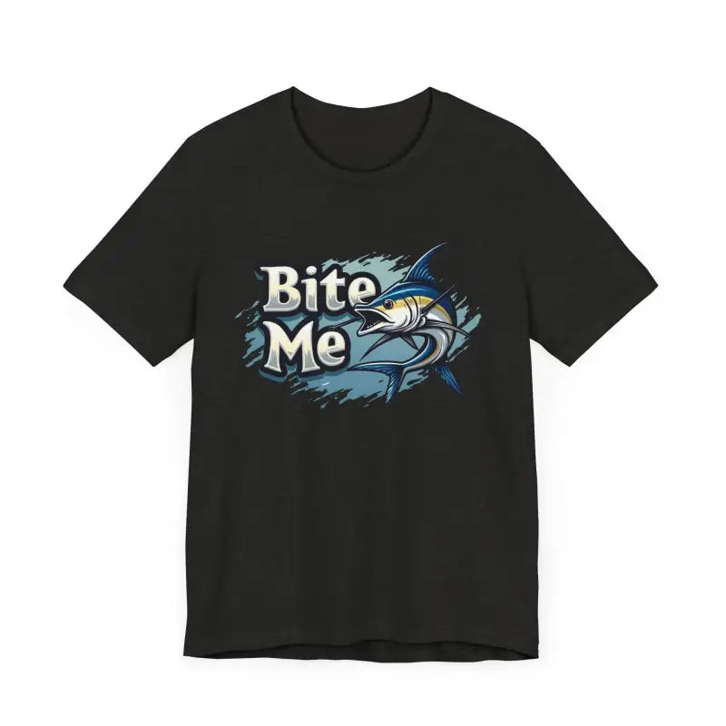 Bite Me Unisex Fish Graphic Tee Casual Style Fashion - Ocean State Styles