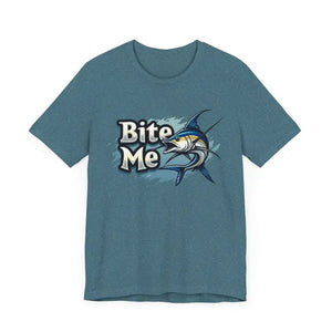 Bite Me Unisex Fish Graphic Tee Casual Style Fashion - Ocean State Styles