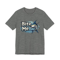 Bite Me Unisex Fish Graphic Tee Casual Style Fashion - Ocean State Styles