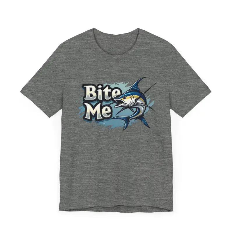 Bite Me Unisex Fish Graphic Tee Casual Style Fashion - Ocean State Styles