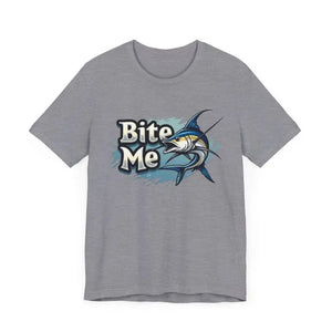 Bite Me Unisex Fish Graphic Tee Casual Style Fashion - Ocean State Styles