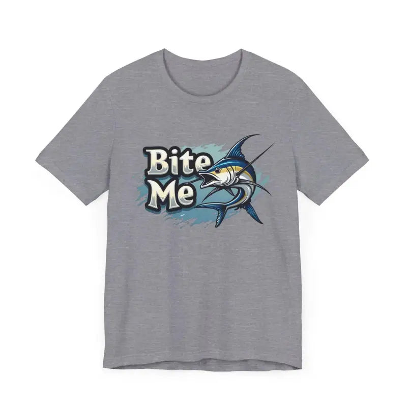Bite Me Unisex Fish Graphic Tee Casual Style Fashion - Ocean State Styles