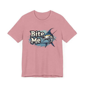 Bite Me Unisex Fish Graphic Tee Casual Style Fashion - Ocean State Styles