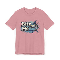 Bite Me Unisex Fish Graphic Tee Casual Style Fashion - Ocean State Styles