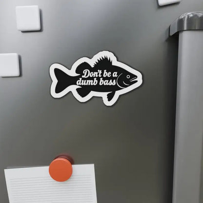 Fish-shaped magnet for Black Fish Sticker with White Border Die Cut Magnet Home Decor