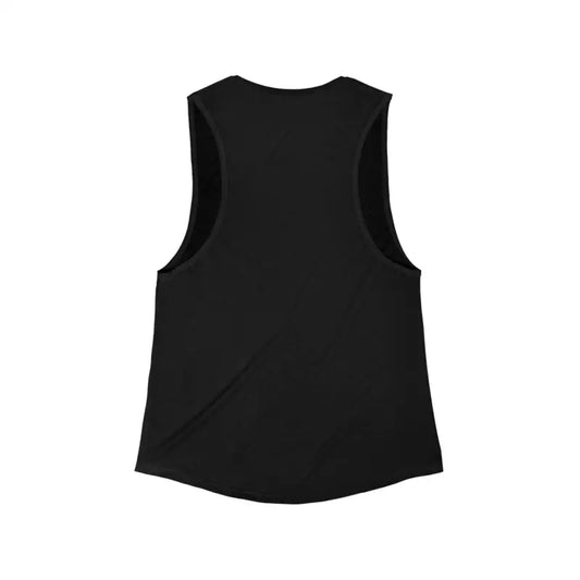 Black Sleeveless Women's Flowy Scoop Tank Top for Summer - Ocean State Styles