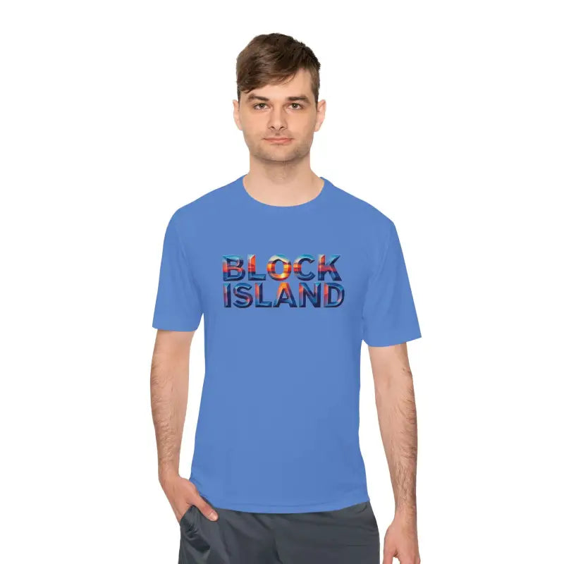 Block Island Adventure Unisex Moisture Wicking T Shirt - Ocean State Styles