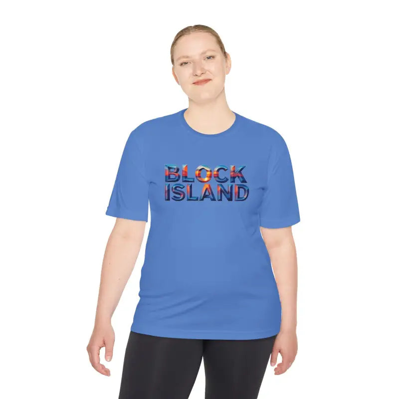 Block Island Adventure Unisex Moisture Wicking T Shirt - Ocean State Styles