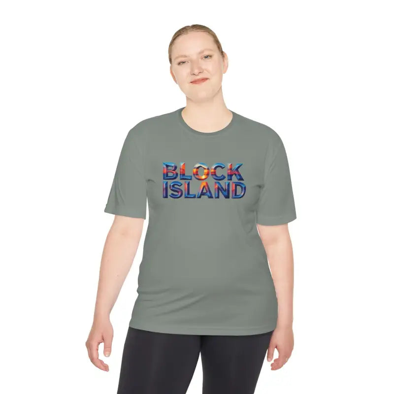 Block Island Adventure Unisex Moisture Wicking T Shirt - Ocean State Styles