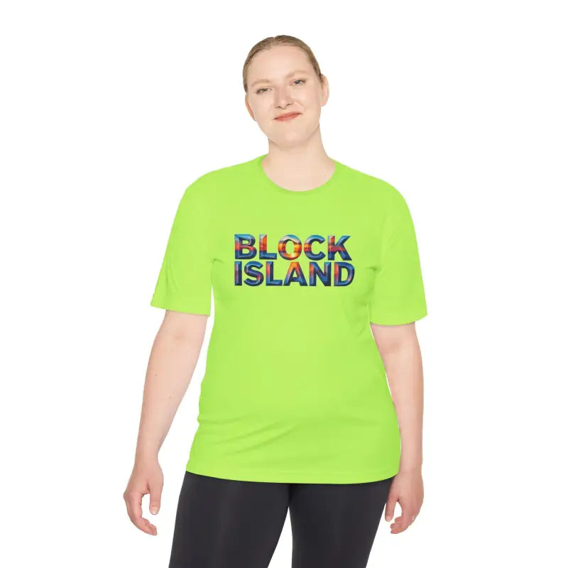 Block Island Adventure Unisex Moisture Wicking T Shirt - Ocean State Styles