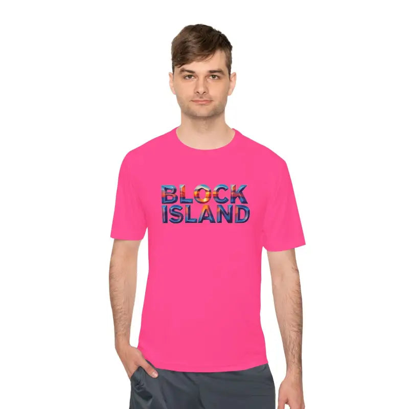 Block Island Adventure Unisex Moisture Wicking T Shirt - Ocean State Styles