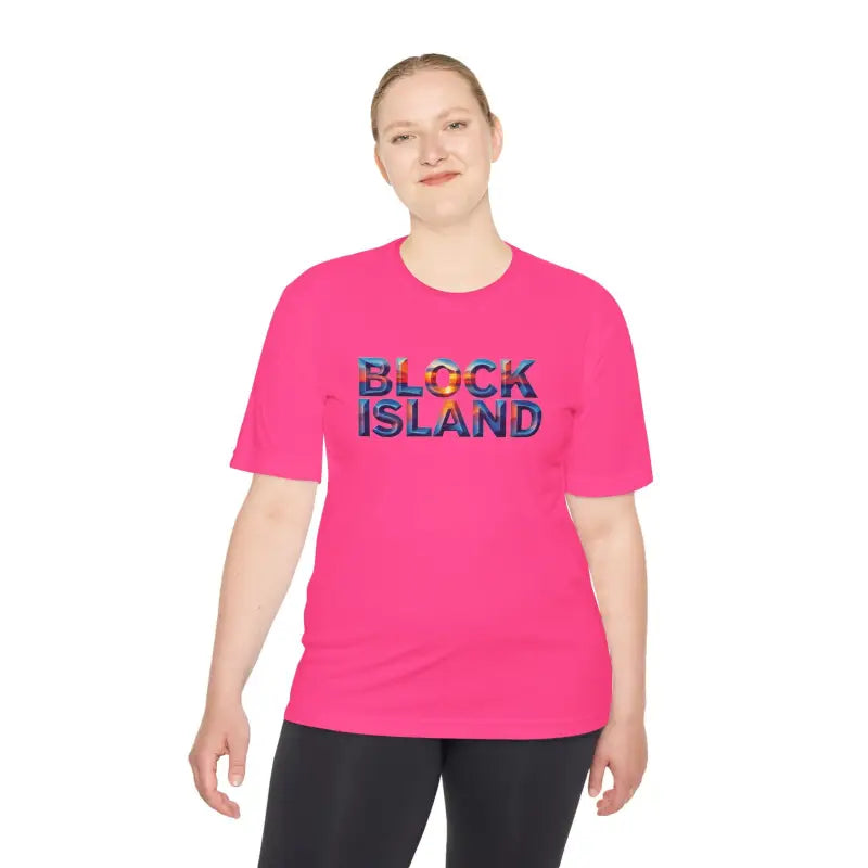 Block Island Adventure Unisex Moisture Wicking T Shirt - Ocean State Styles