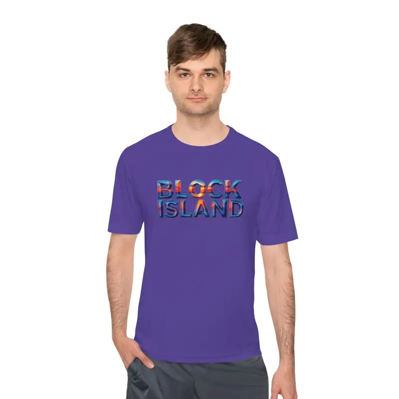 Block Island Adventure Unisex Moisture Wicking T Shirt - Ocean State Styles