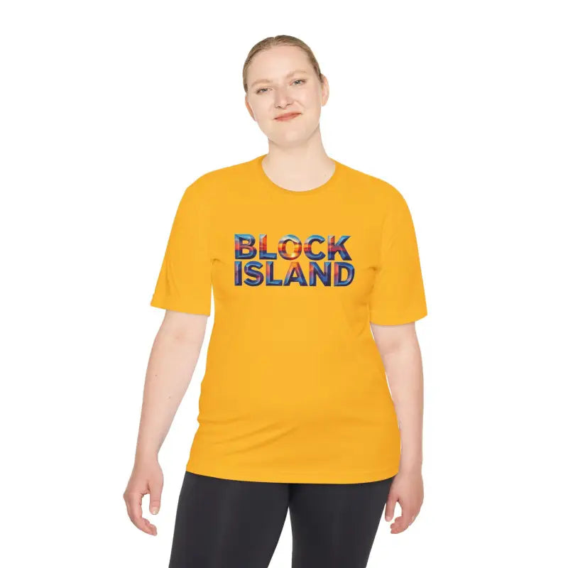 Block Island Adventure Unisex Moisture Wicking T Shirt - Ocean State Styles