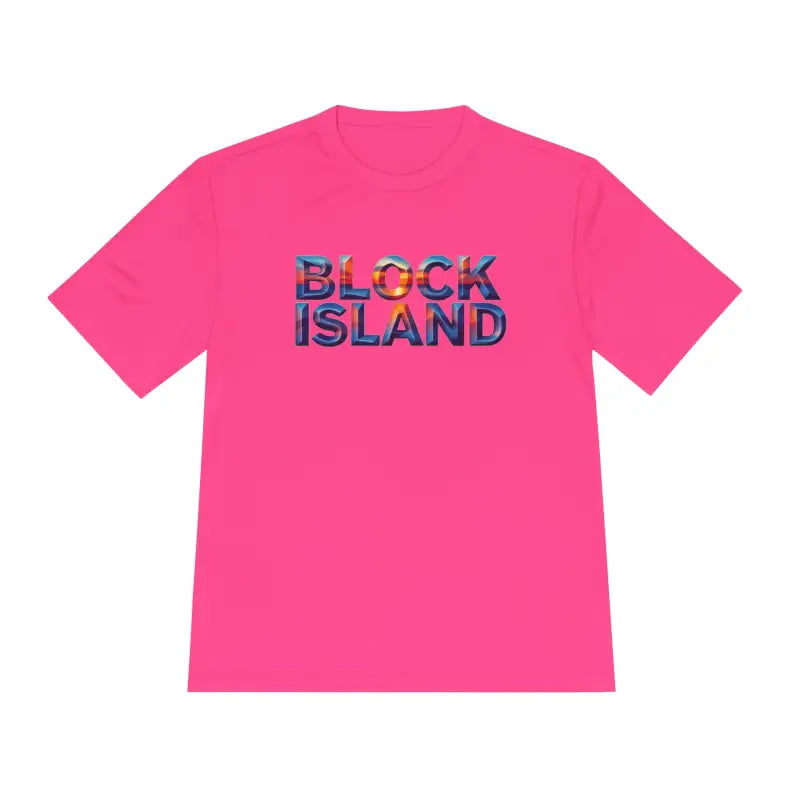 Block Island Adventure Unisex Moisture Wicking T Shirt - Ocean State Styles