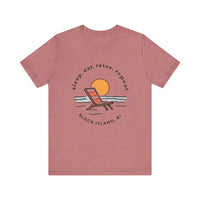 Block Island Beach Vibes Unisex Tee for Relaxed Living - Ocean State Styles