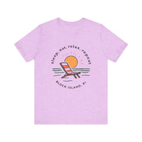 Block Island Beach Vibes Unisex Tee for Relaxed Living - Ocean State Styles