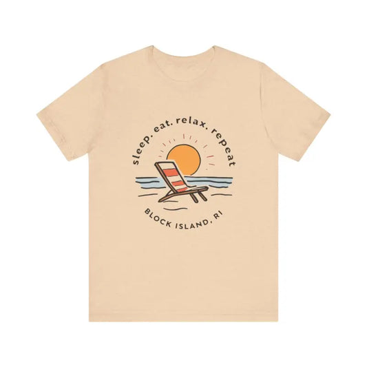 Block Island Beach Vibes Unisex Tee for Relaxed Living - Ocean State Styles