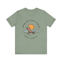 Block Island Beach Vibes Unisex Tee for Relaxed Living - Ocean State Styles