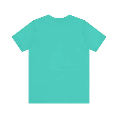 Aqua-colored Block Island Beach Vibes Unisex Tee showcasing summer style and comfort