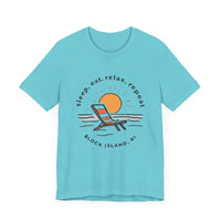 Block Island Beach Vibes Unisex Tee for Relaxed Living - Ocean State Styles