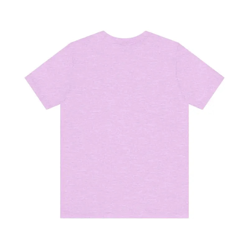 Lavender t-shirt featuring Block Island Beach Vibes design for unisex wear