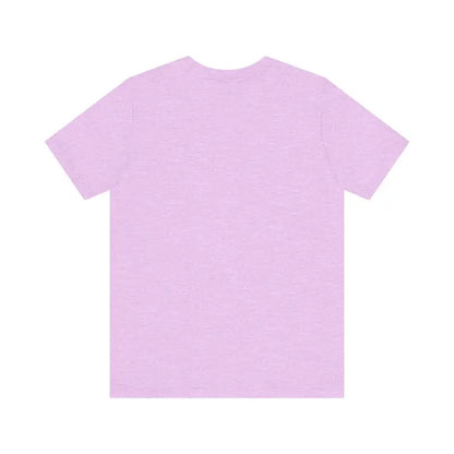 Lavender t-shirt featuring Block Island Beach Vibes design for unisex wear