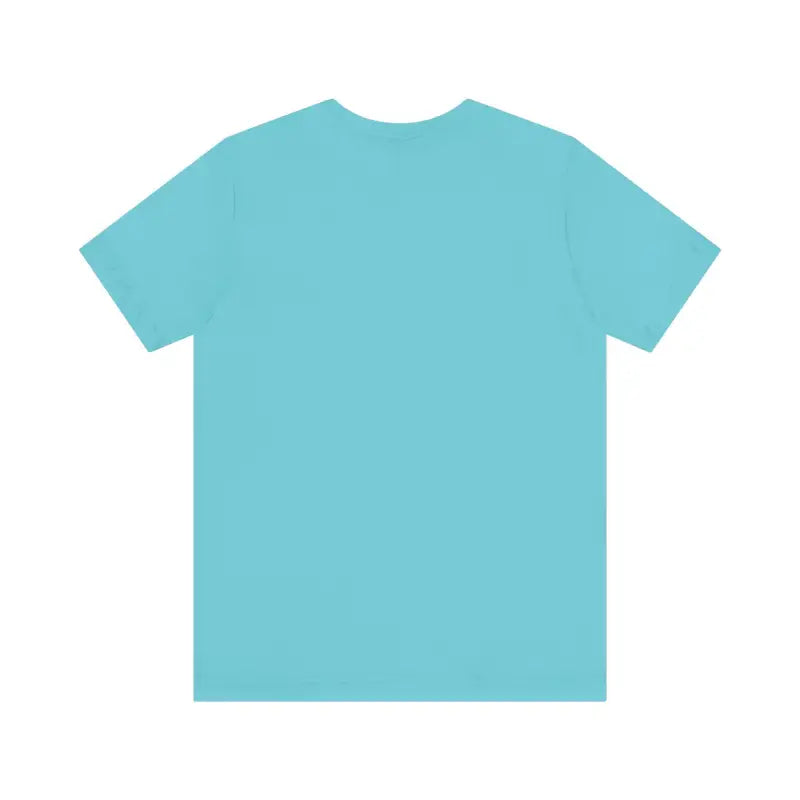 Aqua-colored Block Island Beach Vibes Unisex Tee displayed on a neutral background