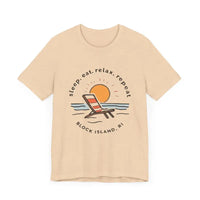 Block Island Beach Vibes Unisex Tee for Relaxed Living - Ocean State Styles