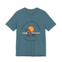 Block Island Beach Vibes Unisex Tee for Relaxed Living - Ocean State Styles