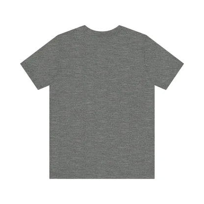 Gray heathered t-shirt featuring Block Island Beach Vibes design for unisex wear