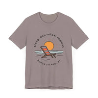 Block Island Beach Vibes Unisex Tee for Relaxed Living - Ocean State Styles