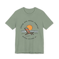Block Island Beach Vibes Unisex Tee for Relaxed Living - Ocean State Styles