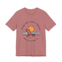 Block Island Beach Vibes Unisex Tee for Relaxed Living - Ocean State Styles