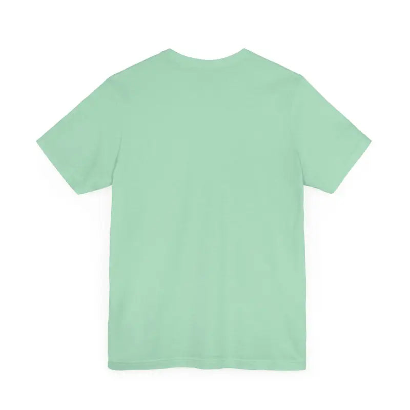 Mint green Block Island Beach Vibes Unisex Tee displayed on a hanger