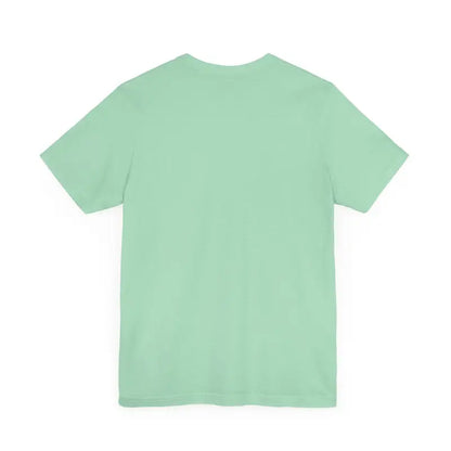 Mint green Block Island Beach Vibes Unisex Tee displayed on a hanger