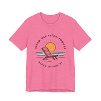 Block Island Beach Vibes Unisex Tee for Relaxed Living - Ocean State Styles