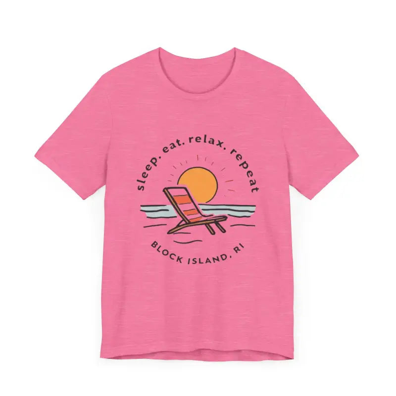 Block Island Beach Vibes Unisex Tee for Relaxed Living - Ocean State Styles