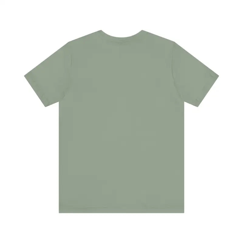 Sage green Block Island Beach Vibes Unisex Tee displayed on a neutral background