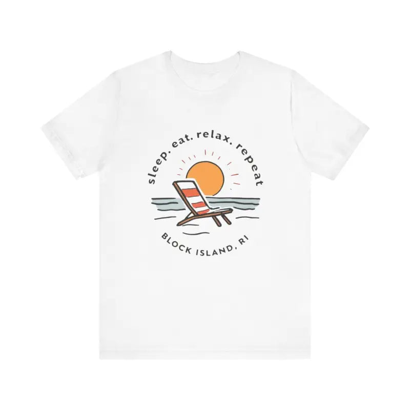 Block Island Beach Vibes Unisex Tee for Relaxed Living - Ocean State Styles
