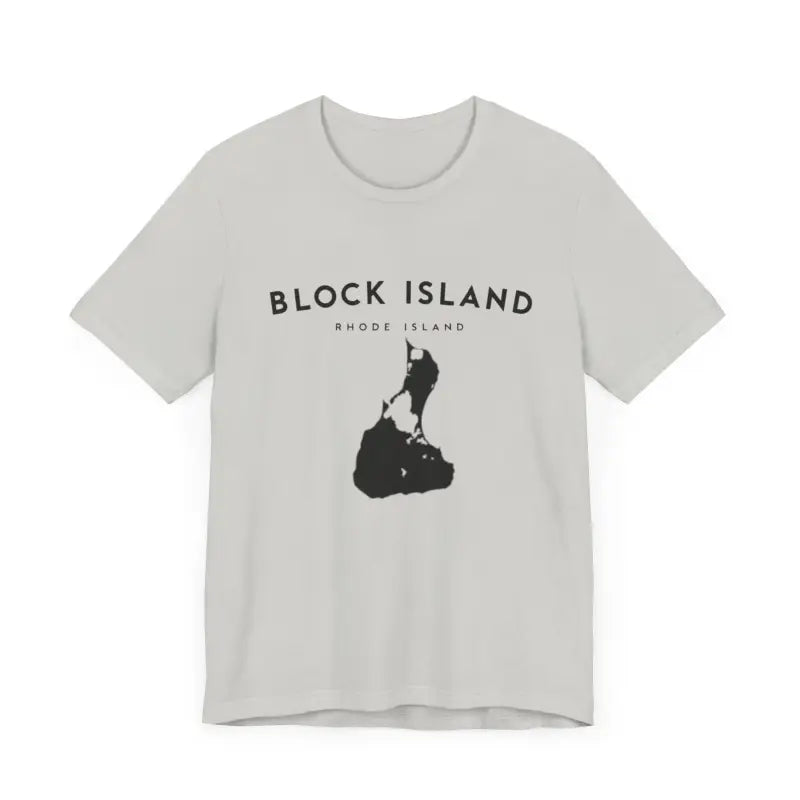 Gray Block Island t-shirt from the Block Island Jersey Tee collection for island lovers