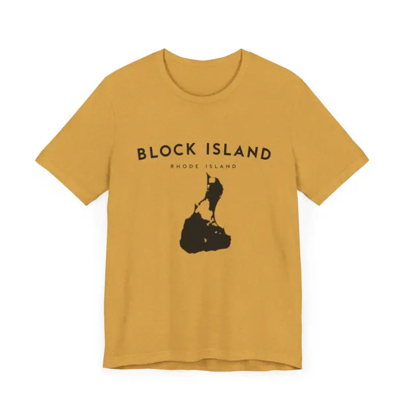 Block Island Design T-Shirt in Gray Light Green and Mint for Coastal Vibes - Ocean State Styles