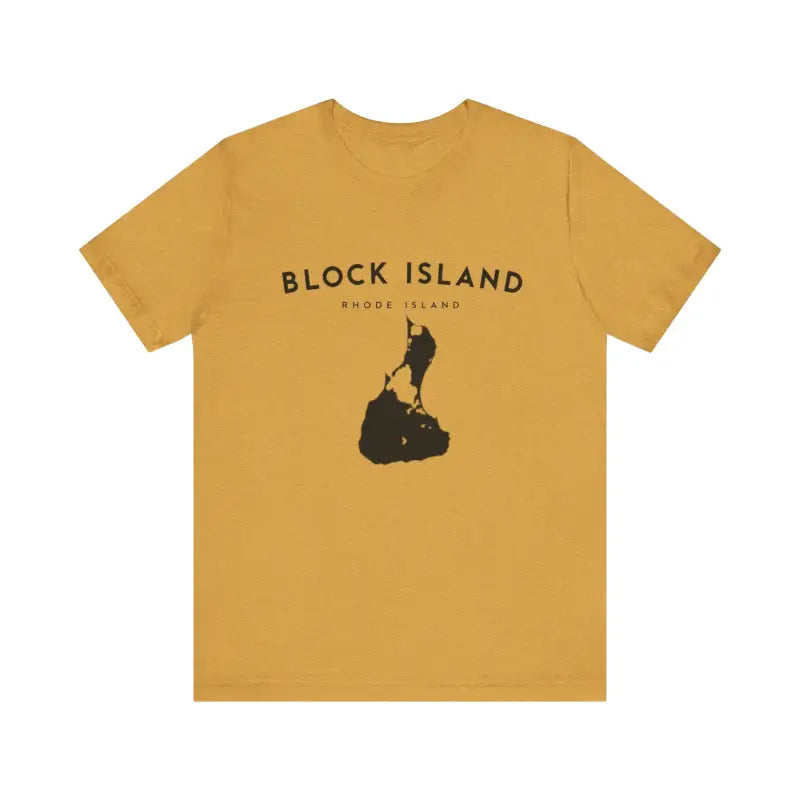 Block Island Design T-Shirt in Gray Light Green and Mint for Coastal Vibes - Ocean State Styles