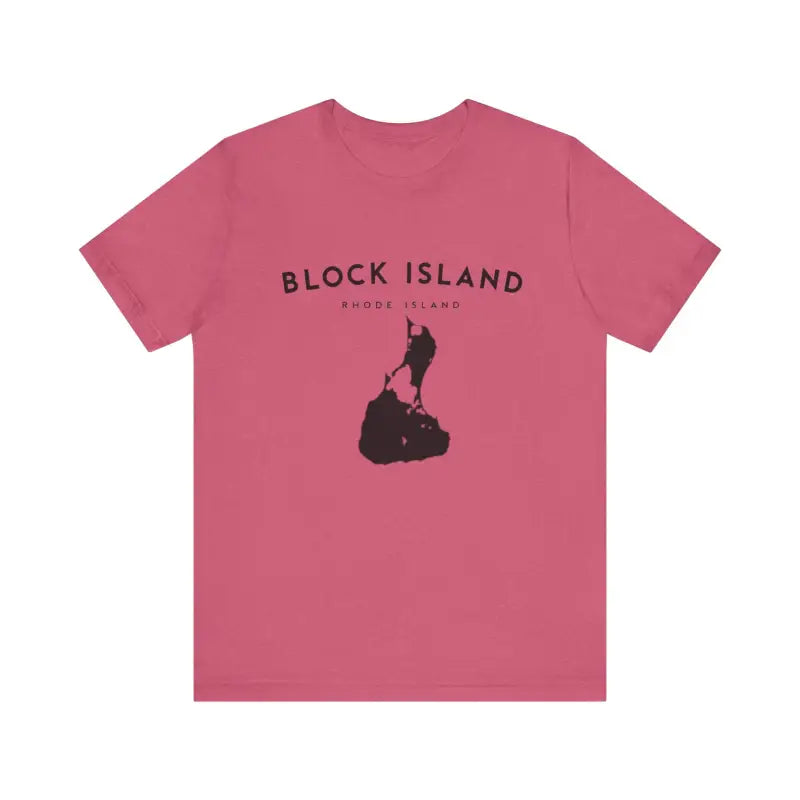 Block Island Design T-Shirt in Gray Light Green and Mint for Coastal Vibes - Ocean State Styles