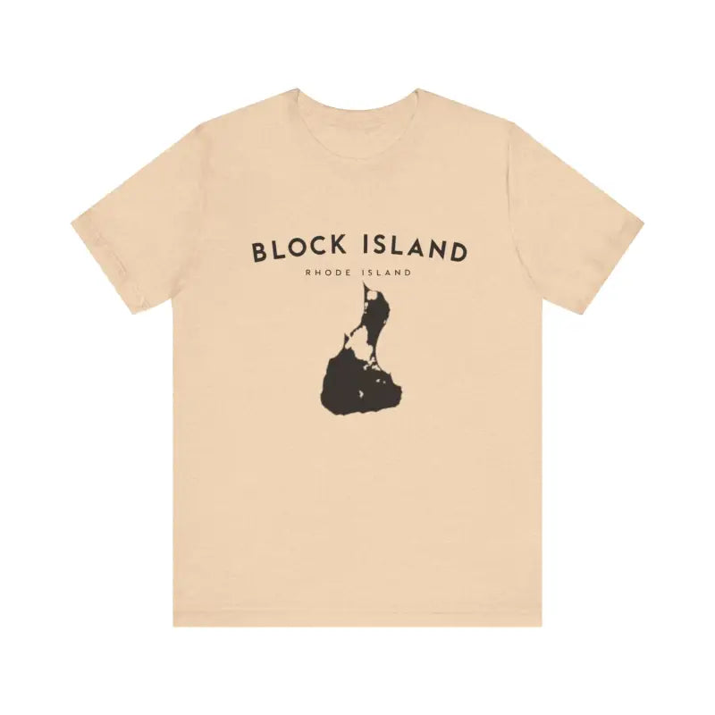 Block Island Design T-Shirt in Gray Light Green and Mint for Coastal Vibes - Ocean State Styles