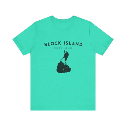 Mint-green Block Island Jersey Tee for coastal vibes and island lovers