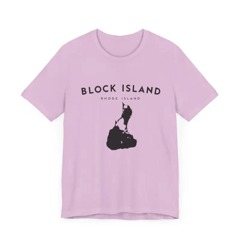 Lavender Block Island Jersey Tee for coastal vibes and island lovers