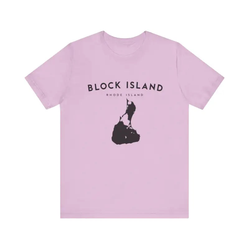 Block Island Design T-Shirt in Gray Light Green and Mint for Coastal Vibes - Ocean State Styles