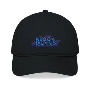 Block Island Embroidered Organic Baseball Cap Eco Style - Ocean State Styles